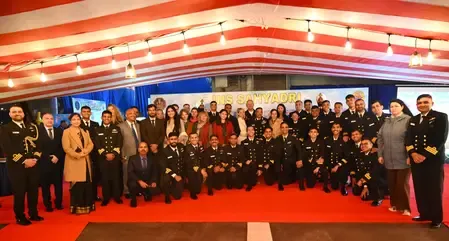 INS Sahyadri hosts deck reception in Vladivostok amid INDRA 2026 exercise