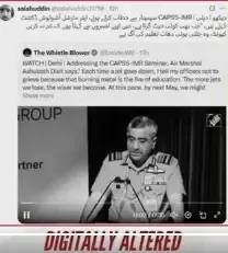 Is There a Deepfake Video of Air Marshal Dixit Admitting Rafale Losses?