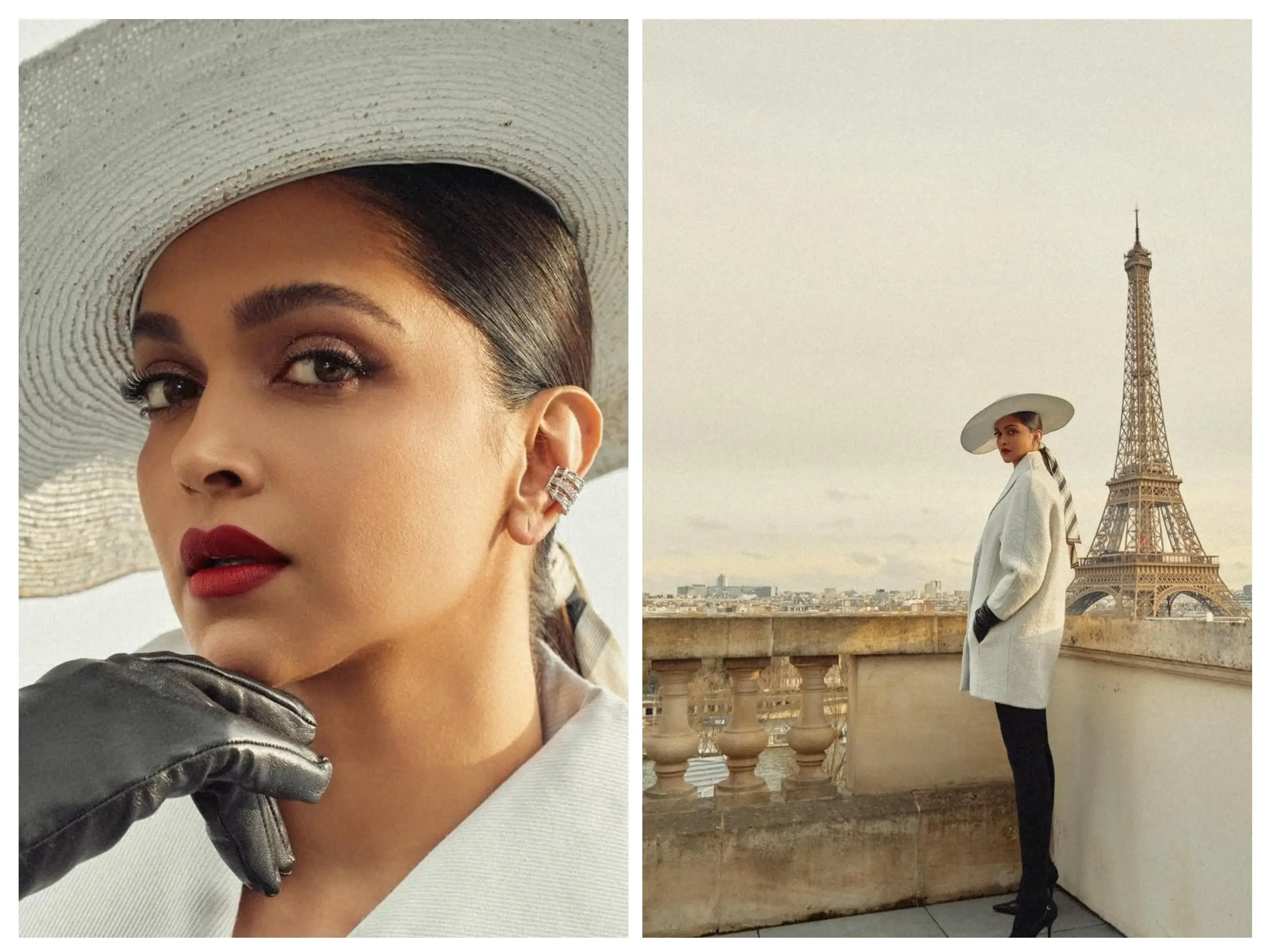 Deepika Dazzles in Parisian White; Ranveer Exclaims ‘Have Mercy on Me’