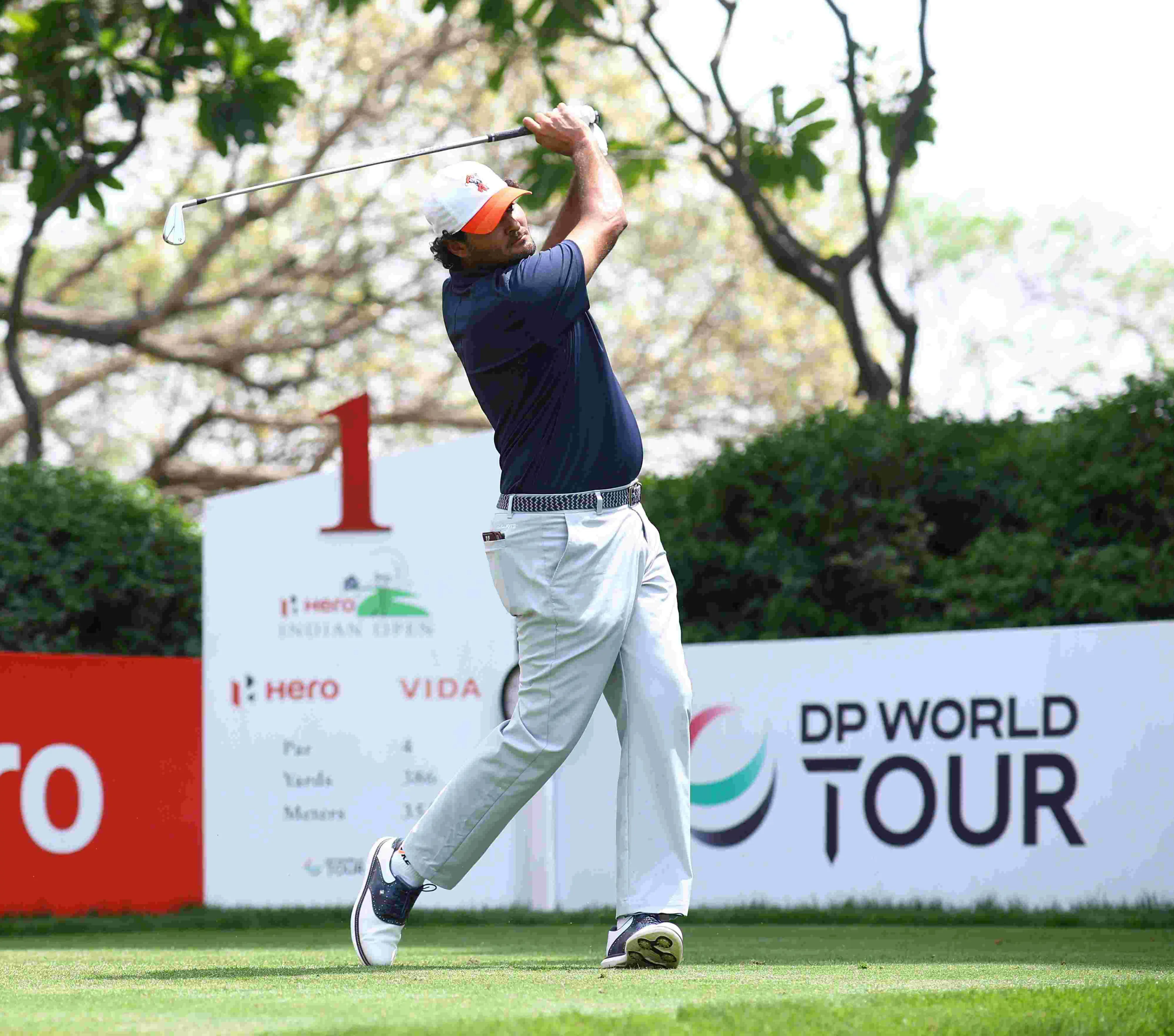 Eugenio Chacarra Leads by Four Shots as OP Chouhan Shines as Top Indian