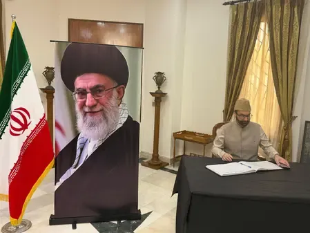 Mirwaiz Umar Farooq Leads MMU Delegation to Condole Iran's Loss