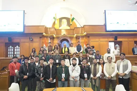 Vijender Gupta Engages with Ladakhi Students to Foster National Unity
