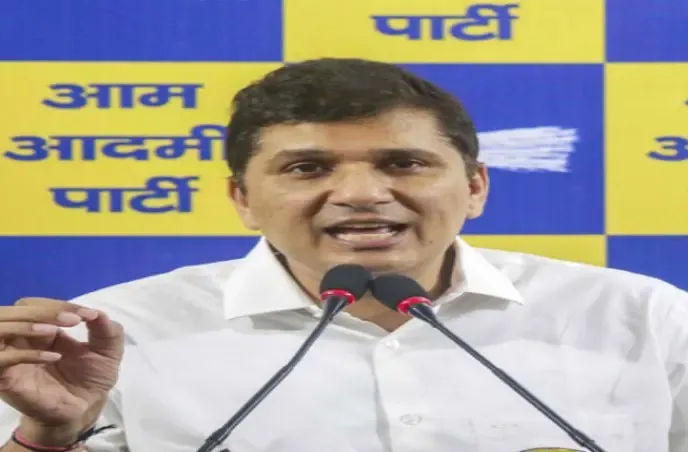 Did Delhi BJP Criticize AAP Leader Saurabh Bharadwaj for Burning a Newspaper?