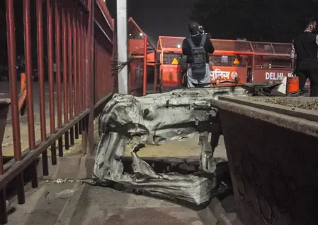 Was the Delhi blast vehicle purchased from a second-hand dealer in Faridabad?