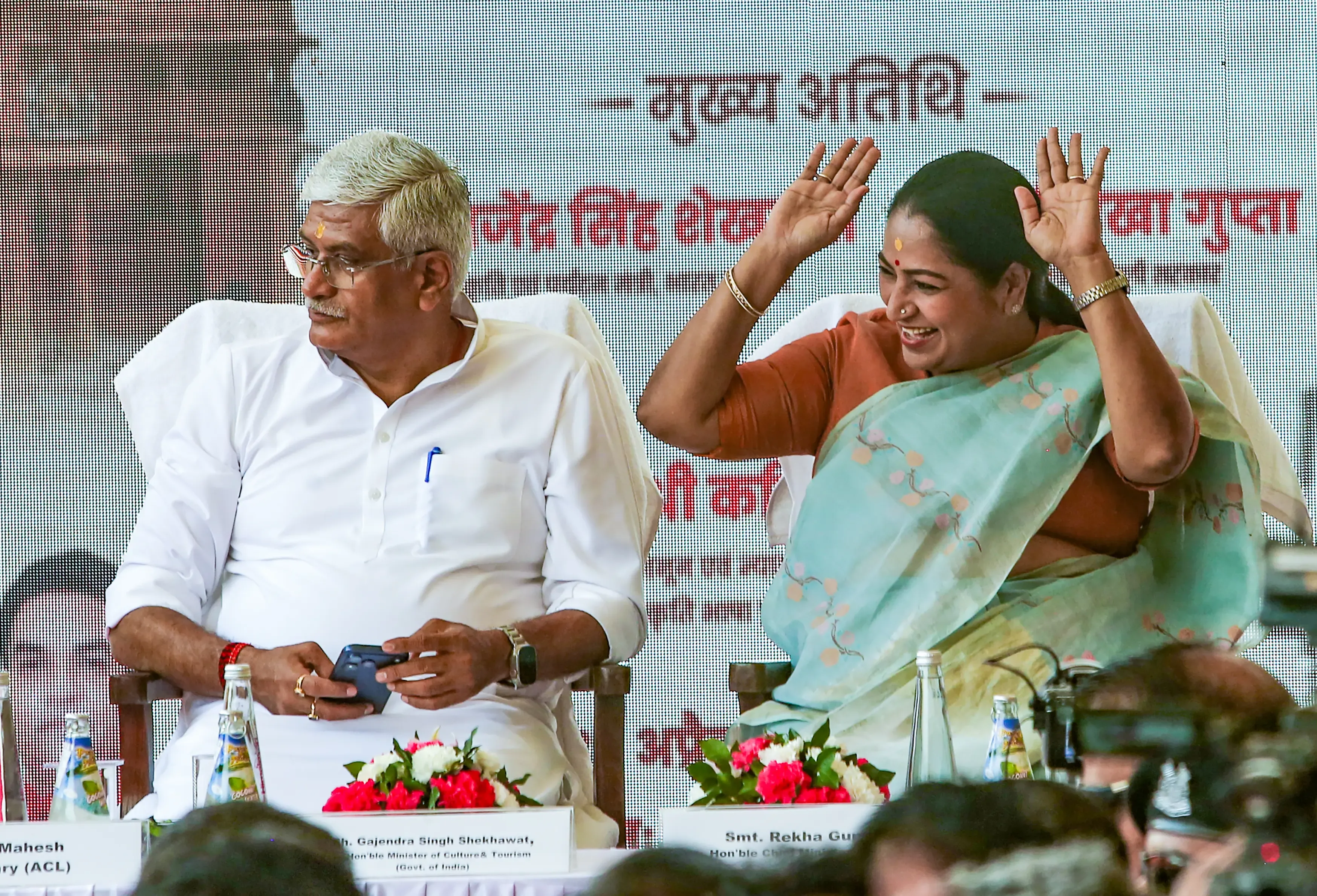 Delhi CM Rekha Gupta flags off Somnath Yatra with 1,400 pilgrims from Safdarjung
