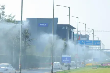 Did Delhi CM Rekha Gupta Inaugurate 120 Mist Spray Systems at IGI Airport?