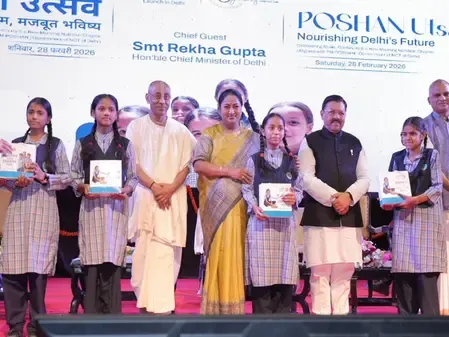 Delhi's CM Rekha Gupta Unveils 'Morning Nutrition Programme' for 90,000 Schoolchildren