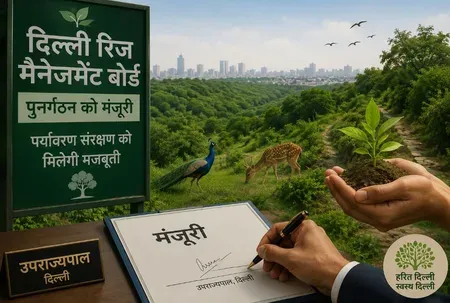 दिल्ली रिज मैनेजमेंट बोर्ड का पुनर्गठन: एलजी टीएस संधू की मंजूरी, राजधानी के 'ग्रीन लंग्स' को मिलेगी नई सुरक्षा