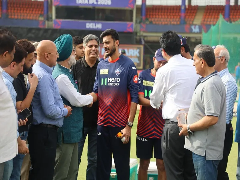 Delhi L-G T.S Sandhu Inspects IPL Match Preparations at Arun Jaitley Stadium