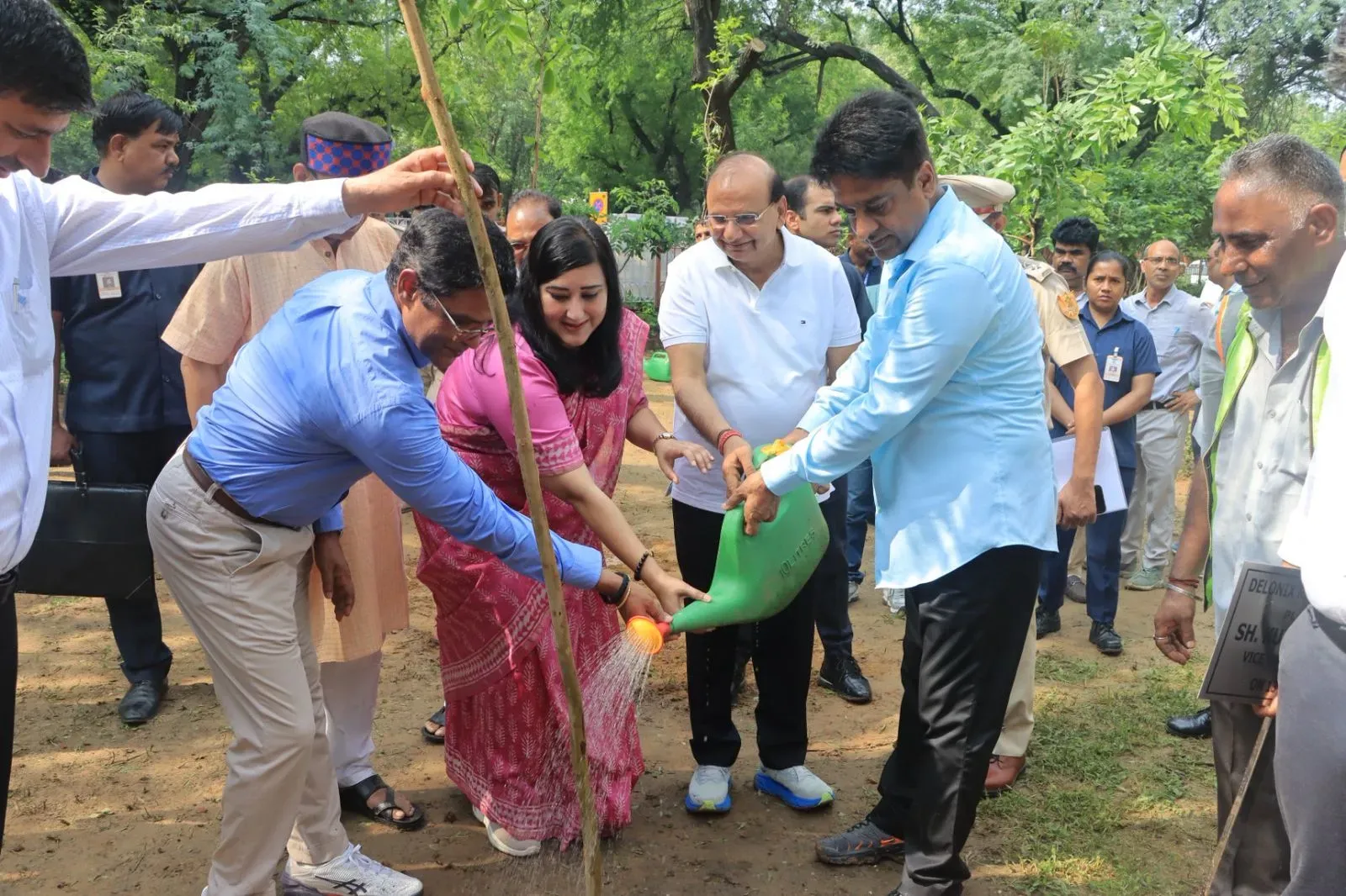 Did Delhi L-G V.K. Saxena Participate in NDMC's Special Tree Plantation Drive?
