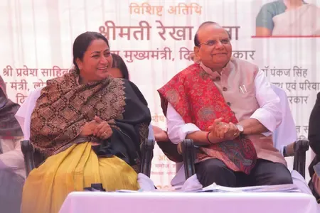 Did Delhi LG and CM Rekha Gupta Lay the Foundation Stone for a Road and Drainage Project in Najafgarh?
