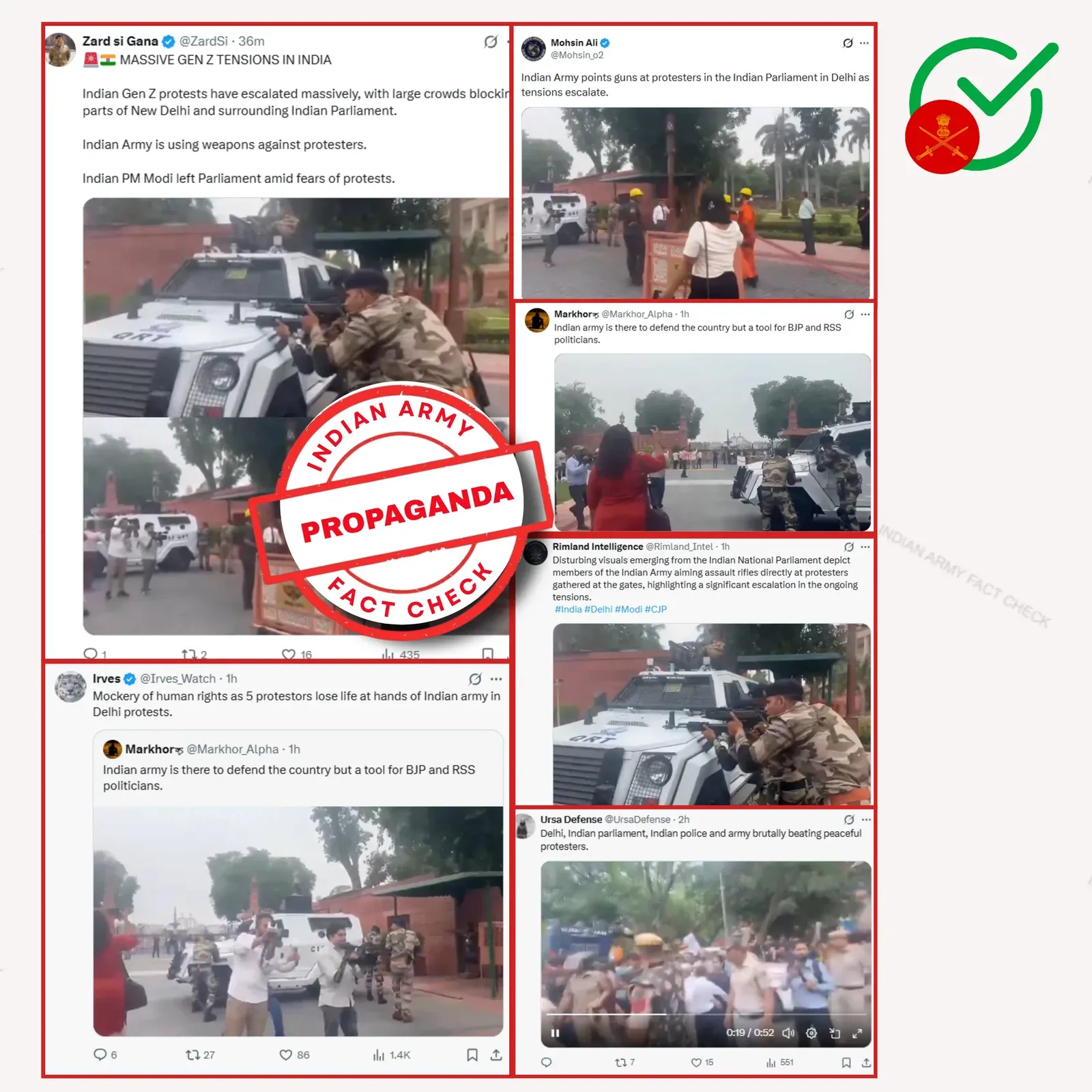 दिल्ली में सेना तैनाती का झूठा दावा: भारतीय सेना के फैक्ट चेक ने पाकिस्तानी प्रोपेगेंडा का पर्दाफाश किया