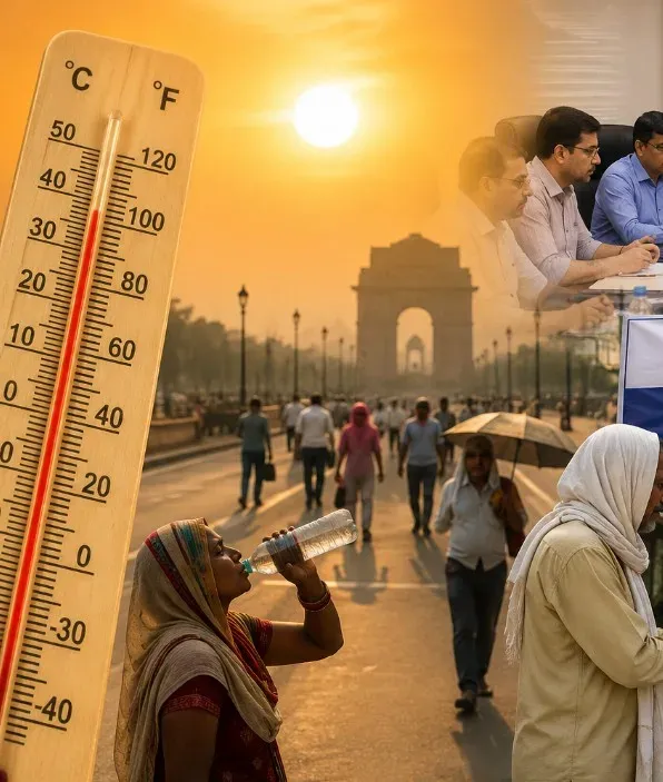दिल्ली हीट वेव एक्शन प्लान 2026 की समीक्षा: 4.73 लाख लोगों को राहत, मोबाइल वैन और कूलिंग सेंटर बढ़ाने के निर्देश