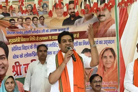 Delhi Minister Kapil Mishra inaugurates ₹70 lakh road, drain works in Sonia Vihar