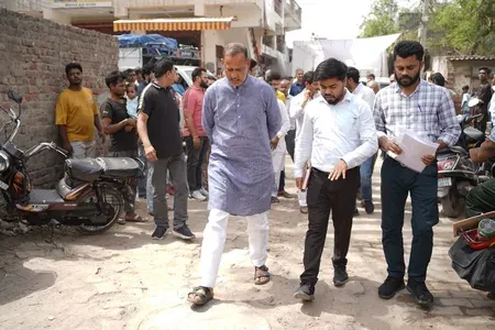 Delhi Minister Ravinder Indraj Singh lays ₹18 crore drain foundation in Bawana