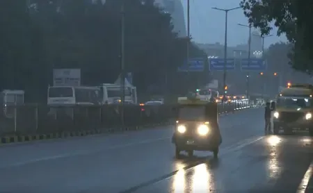 Is Delhi-NCR Facing a Chilly, Rainy Morning with Poor Air Quality?