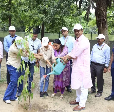 NDMC's 33rd Sunday plantation drive held at Netaji Nagar's WTI