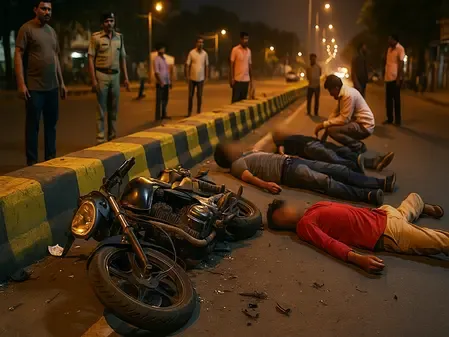 Delhi: One killed, 2 injured as speeding motorcycle hits divider in Sultanpuri