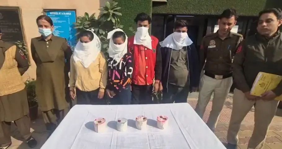 Did Delhi Police Successfully Arrest Four Suspects for Robbing an Elderly Woman?