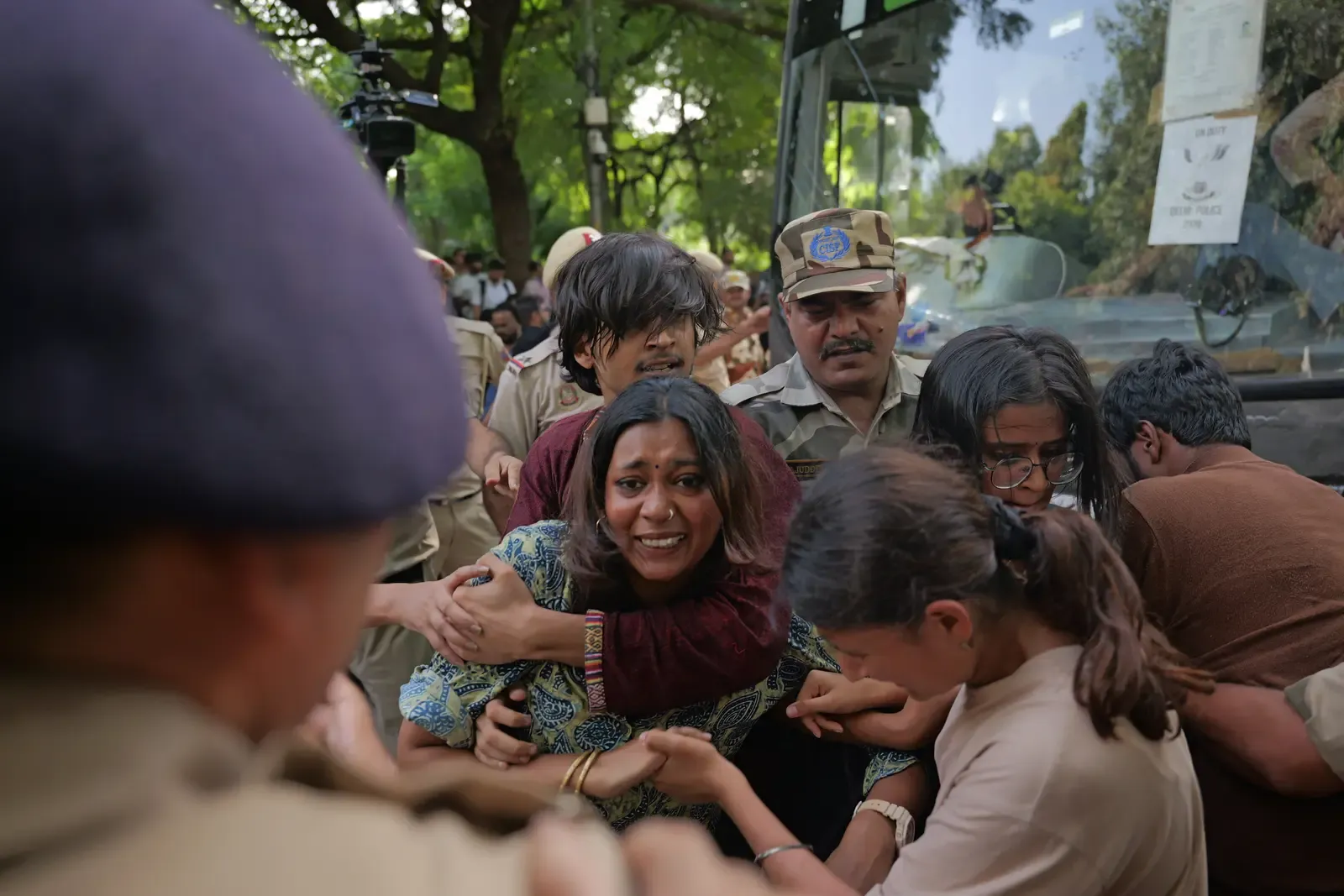 Delhi Police refutes social media claims of assault on female protesters