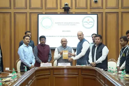 Delhi Assembly Speaker Vijender Gupta Engages Students on Legislative Insights
