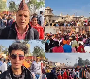Devotees from Nepal Celebrate Their Visit to Ram Temple in Ayodhya
