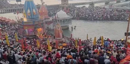 Ganga Dussehra 2025: Lakhs take holy dip at Prayagraj, Haridwar ghats