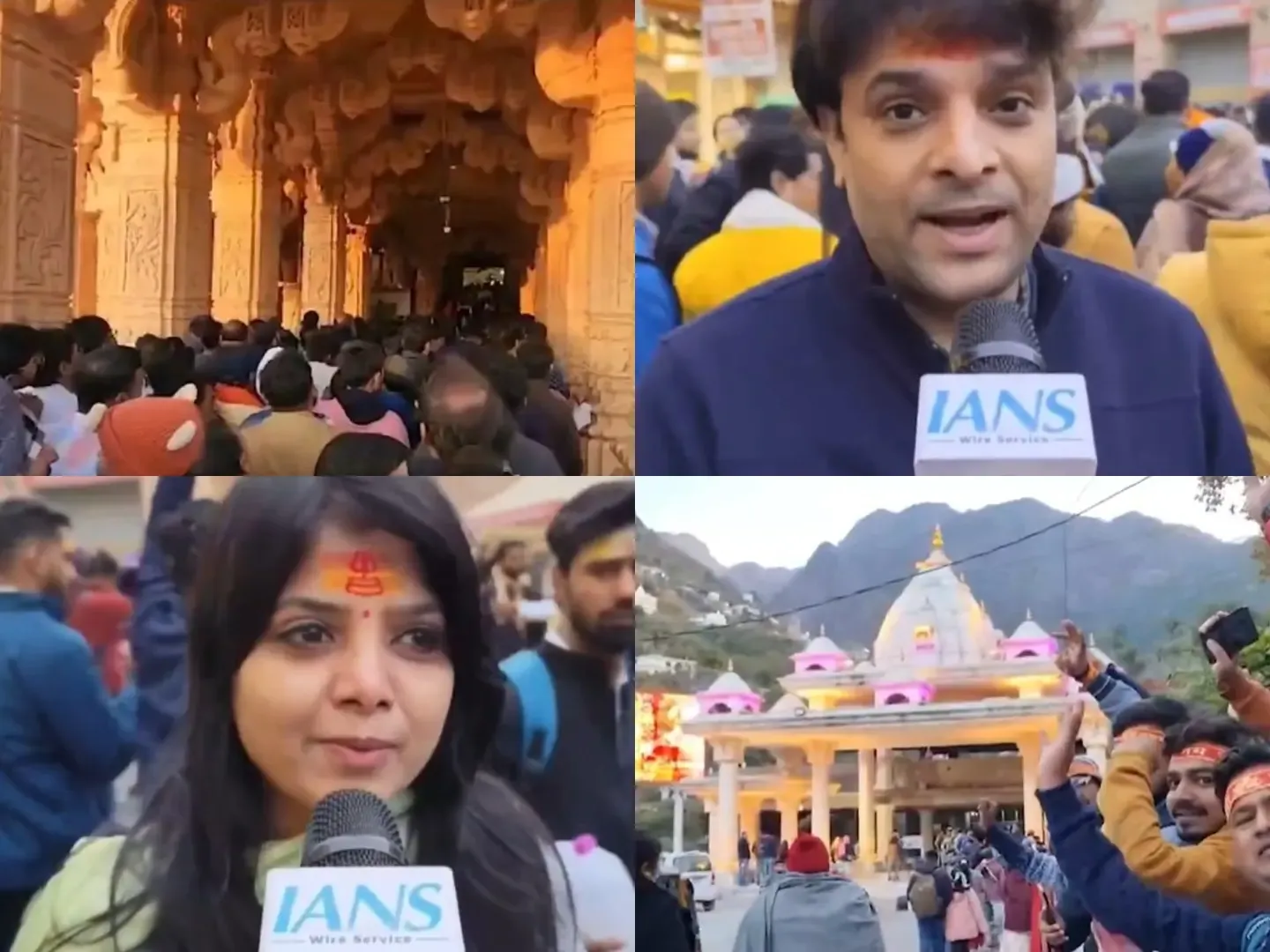 Devotees Celebrate New Year by Visiting Temples to Seek Divine Blessings