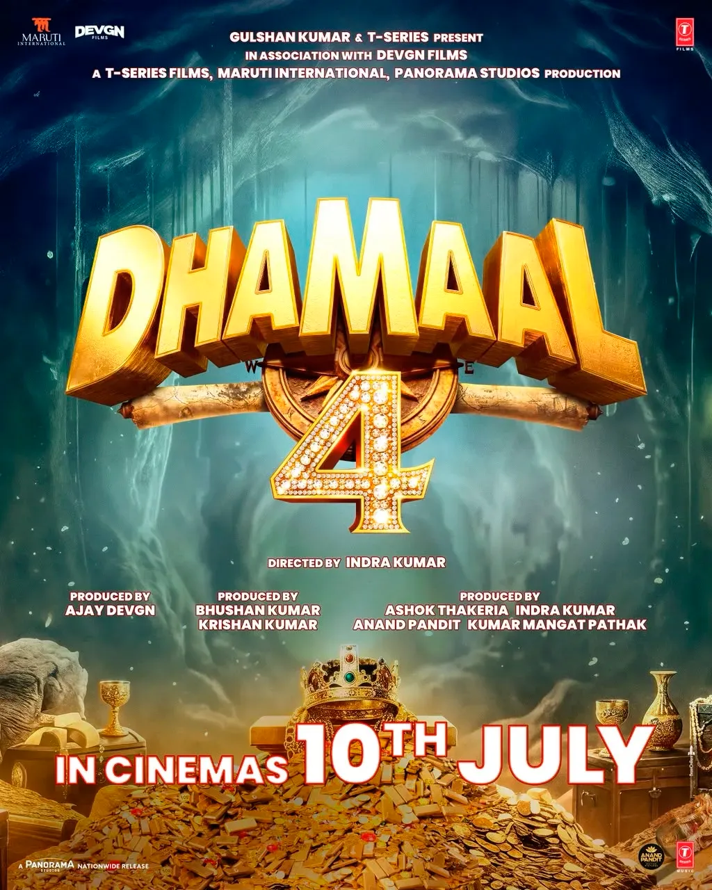 'धमाल 4' की रिलीज डेट तय: 10 जुलाई को सिनेमाघरों में अजय देवगन और पूरी पलटन की कॉमेडी धमाकेदार वापसी
