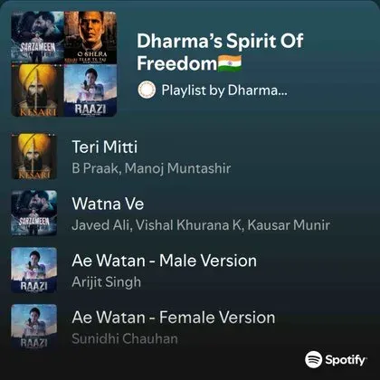 Dharma Productions Marks Independence Day With Patriotic Music