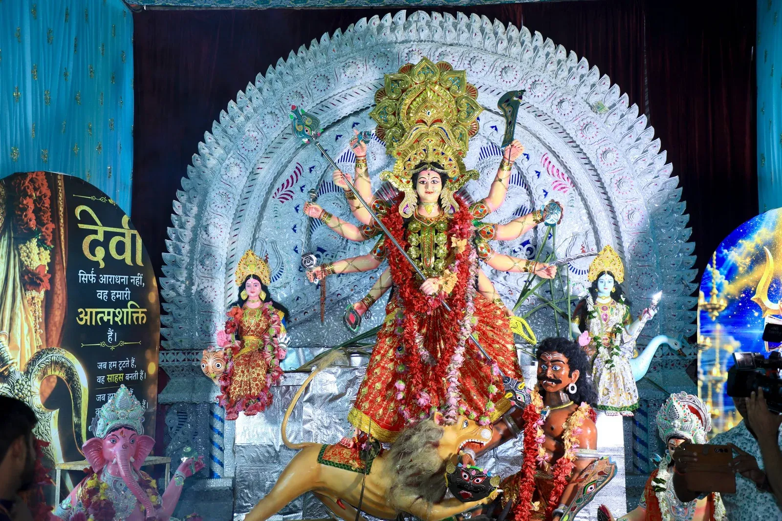 Dharmendra Pradhan Seeks Ma Durga's Blessings at Bainda Mandap