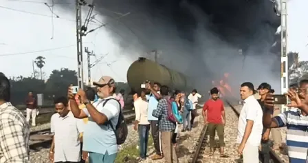 What Caused the Diesel-Fueled Goods Train Fire Near Tiruvallur?