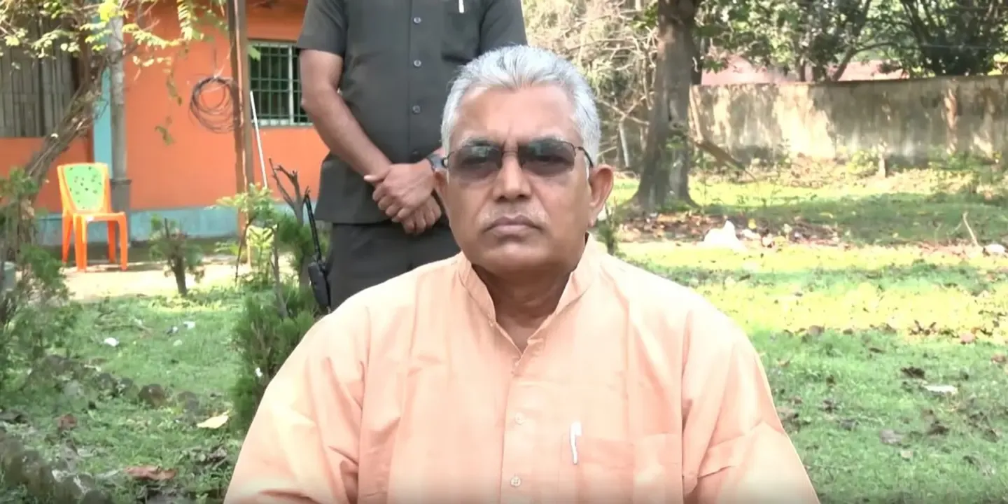 दिलीप घोष ने नामांकन से पहले टीएमसी पर कर दी तीखी टिप्पणी, कहा- बंगाल में बदलाव अपरिहार्य