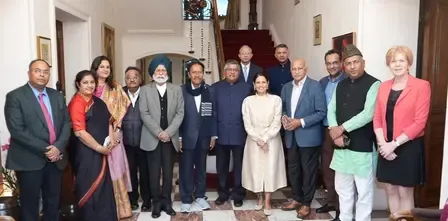 How Did UK MP Priti Patel Reinforce Commitment to Combat Terrorism After Meeting with Indian Delegation?