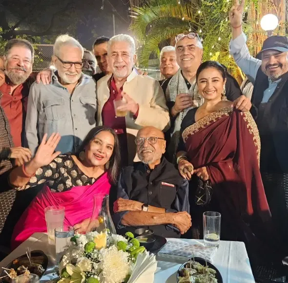 Divya Dutta shares a cherished moment from Shyam Benegal’s 90th birthday with Shabana Azmi and Naseeruddin Shah
