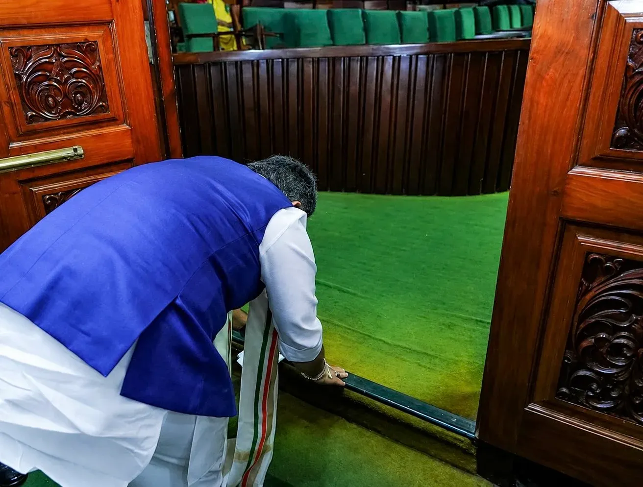 DK Shivakumar Enters Karnataka Assembly as CM for First Time