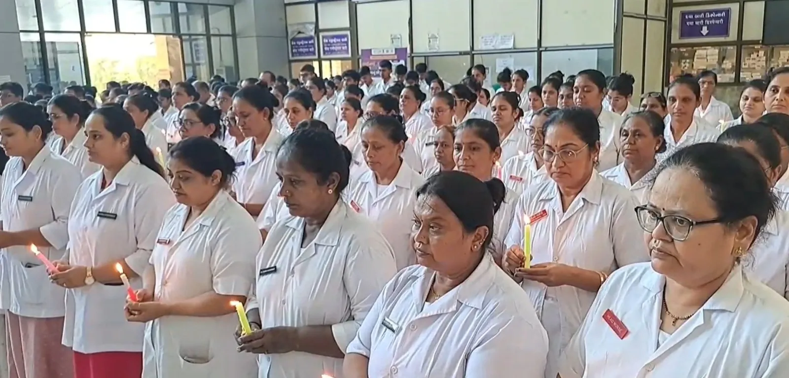 How Did Doctors and Nurses of Surat Civil Hospital Honor Victims of the Air India Plane Crash?