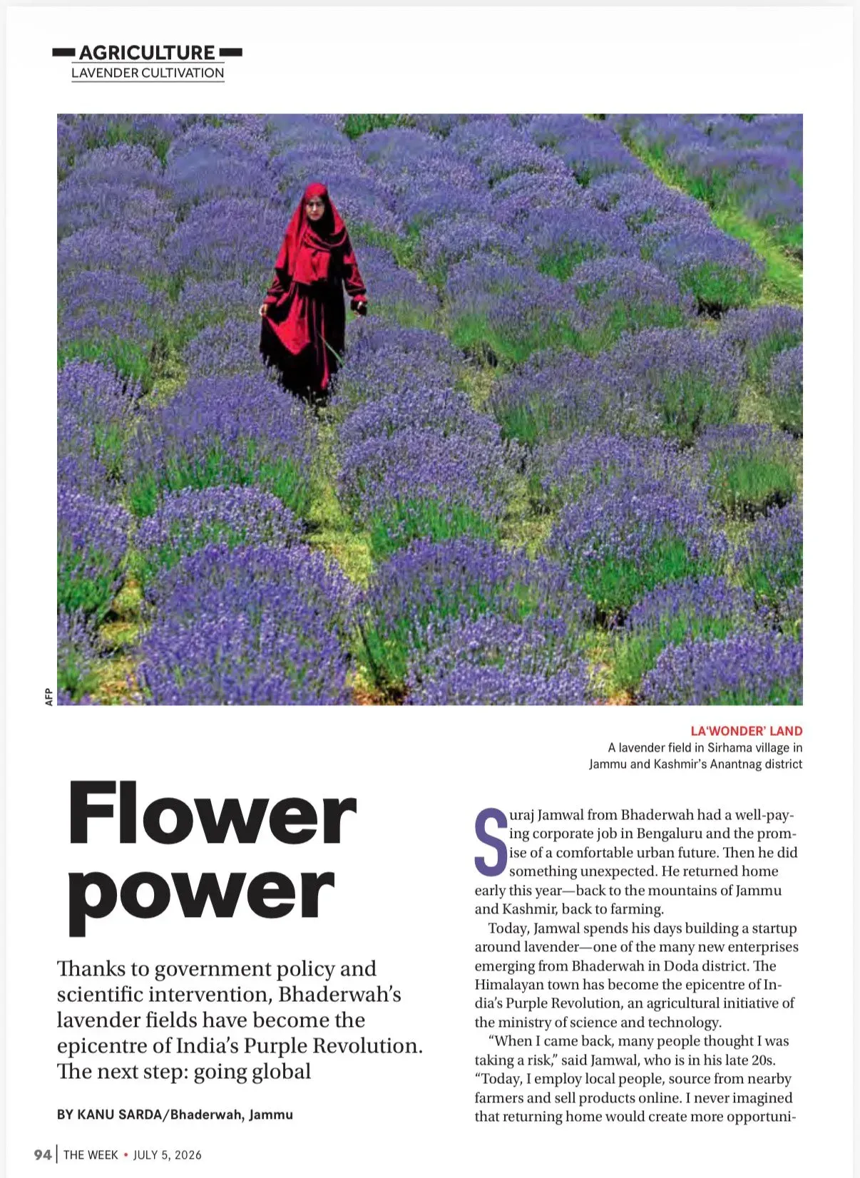 Dr. Jitendra Singh Highlights Bhaderwah Lavender Festival Coverage