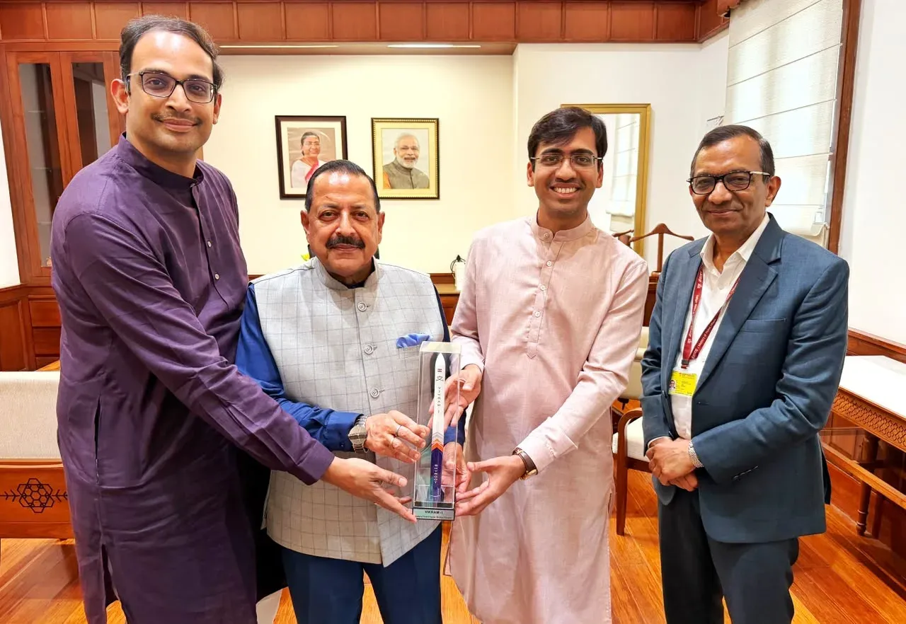 Dr. Jitendra Singh Meets Skyroot Founders After Vikram-1 Launch
