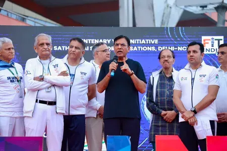 Fit India Sundays on Cycle 80th edition: 9,000+ join Mandaviya at JN Stadium