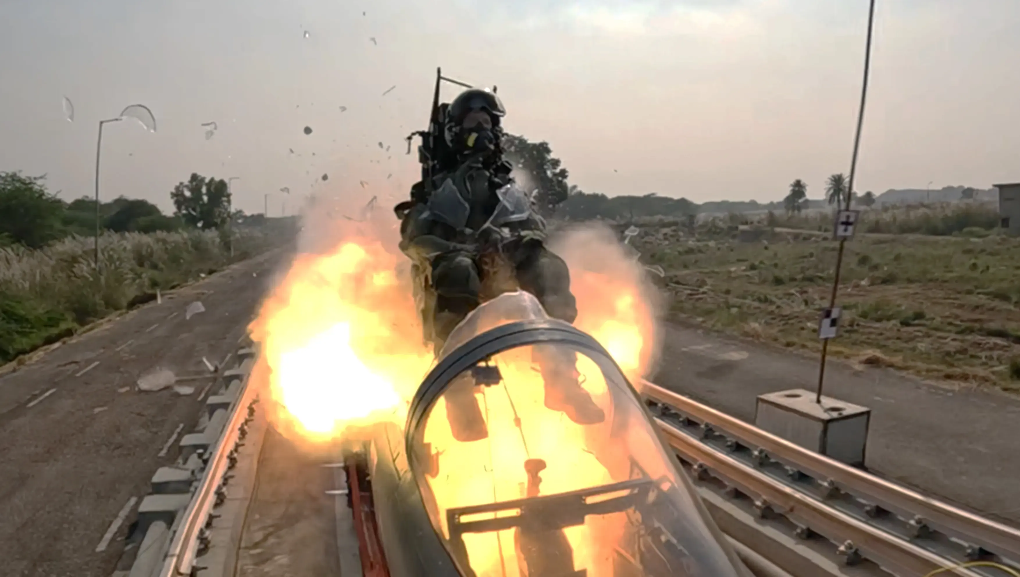 Did DRDO Successfully Test a High-Speed Rocket-Sled for Fighter Aircraft Escape Systems?