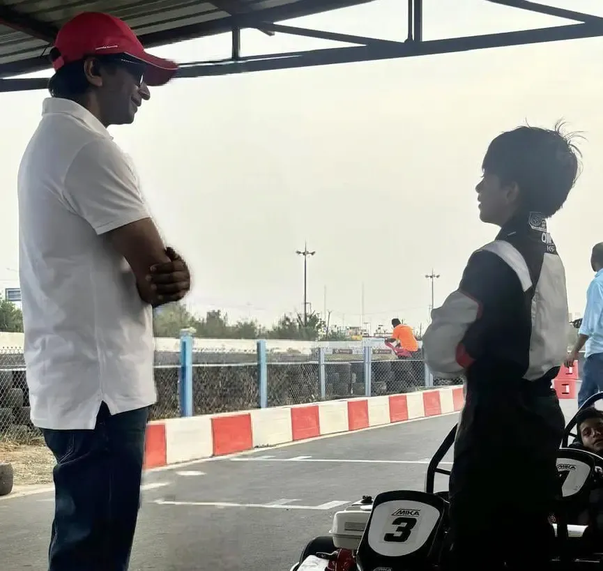 What Racing Tips Did Narain Karthikeyan Share with Ajith's Son Aadvik?