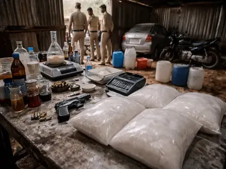 Was a Drug Manufacturing Operation Uncovered in Rajasthan?