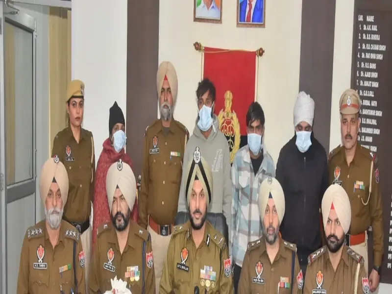 Punjab Police Uncover Drug Trafficking Network, Four Arrested Including a Female Suspect