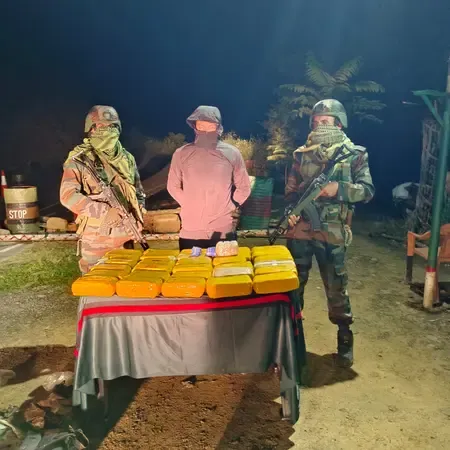 How did security forces seize drugs worth over Rs 143 crore in Mizoram and Manipur?