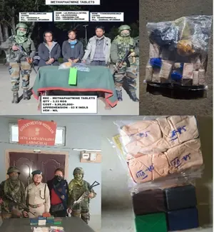 Mizoram Authorities Confiscate Drugs Valued at Rs 10.80 Crore, Four Arrested