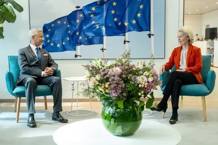 EAM Jaishankar and EU President von der Leyen Address Key Global Issues