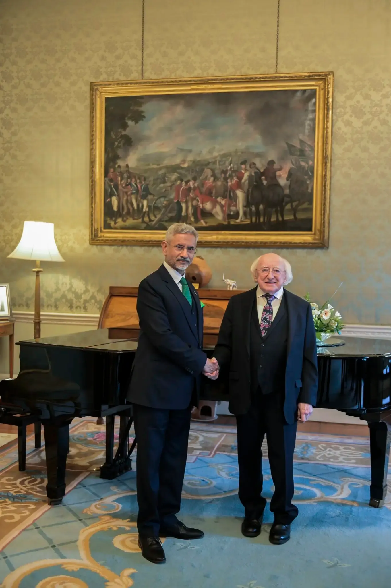 EAM Jaishankar Meets with President Michael Higgins of Ireland, Highlights Cultural Importance in National Unity