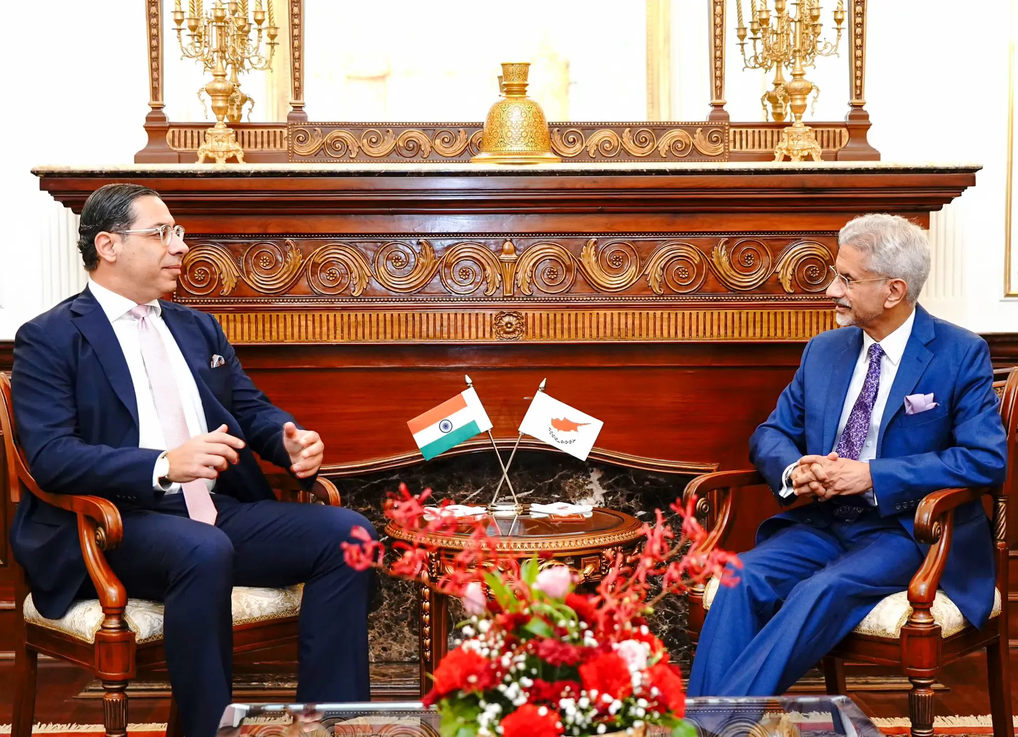 Jaishankar and Cyprus FM Kombos Address West Asia Crisis