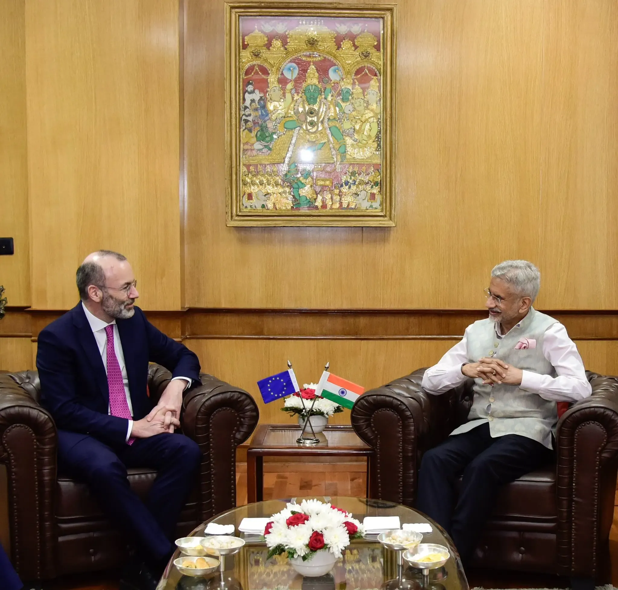 EAM Jaishankar and EU Parliament Leader Discuss Strengthening Ties